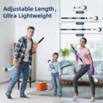 Electric Spin Scrubber Bathroom - Adjustable Handle Cordless Shower Scrubber, 2 Speeds, Bathroom Scrubber with 8 Replaceable Brush Heads, Power Scrubber for Bathtub Cleaning - Image 8