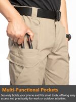 NAVEKULL Men's Flex Tactical Pants Ripstop Stretch Work Cargo Pants Water Resistant Outdoor EDC Hiking Pants - Image 4