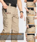 NAVEKULL Men's Flex Tactical Pants Ripstop Stretch Work Cargo Pants Water Resistant Outdoor EDC Hiking Pants - Image 5