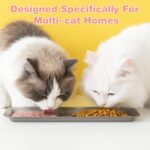 2 Pack Cat Food Bowls, Stainless Steel Extra Wide Anti Whisker Fatigue Dishes, Shallow Pet Bowls for Multi-Cat Families and Flat Face Breeds - Image 5