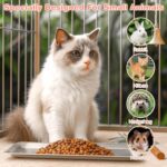 2 Pack Cat Food Bowls, Stainless Steel Extra Wide Anti Whisker Fatigue Dishes, Shallow Pet Bowls for Multi-Cat Families and Flat Face Breeds - Image 8