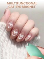 EBANKU Cat Eye Nail Magnet Set, 28PCS Cat Eye Gel Nail Polish Magnet for Nails, 3 IN 1 Heart Magnets for Cat Eye Gel Polish, Cat Eye Magnets Sticks Nail Design Tools Nail Art Accessories - Image 4