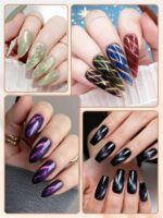 EBANKU Cat Eye Nail Magnet Set, 28PCS Cat Eye Gel Nail Polish Magnet for Nails, 3 IN 1 Heart Magnets for Cat Eye Gel Polish, Cat Eye Magnets Sticks Nail Design Tools Nail Art Accessories - Image 8