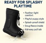 Toddler Rain Boots – Premium Kids Rain Boots for Boys & Girls with Non-Slip Soles – Children's EVA Outdoor Shoes - Puppy Paw Design - Image 4