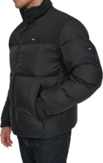 Tommy Hilfiger mens Mixed-media Puffer Jacket - Image 4
