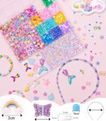 MiuCo Bracelet Making Kit for Kids Girls - Cute Beads for Jewelry Making Kit with Charms - Arts and Crafts for Make Necklaces - Birthday Gifts for Girls Ages 5 6 7 8 9 10 (Kids' Jewelry Making Kits) - Image 5