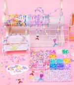 MiuCo Bracelet Making Kit for Kids Girls - Cute Beads for Jewelry Making Kit with Charms - Arts and Crafts for Make Necklaces - Birthday Gifts for Girls Ages 5 6 7 8 9 10 (Kids' Jewelry Making Kits) - Image 6