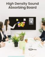 Large Cork Board for Wall 36" x 24", Black Bulletin Board, 12 Pack Felt Wall Tiles with 40 Pushpins, Cork Boards for Office Push PinTack Boards School Walls Decor - Image 7