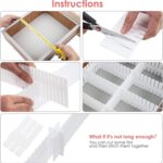 40Pcs Drawer Dividers, Adjustable Drawer Organizer for Socks, Underwear, Makeup, Can Help Tidy Kitchen, Bedroom, Dresser Black - Image 4