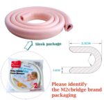 M2cbridge U Shape Extra Thick Furniture Table Edge Protectors Foam Baby Safety Bumper Guard 6.5 Ft (Grey (6.5ft x 2)) - Image 4