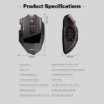 Wireless Gaming Mouse, RGB Dual Mode Bluetooth Mouse Up 24,000 DPI, 13 Macro Programmable Buttons, Optical Computer Mouse 50Hrs for PC Laptop MOBA FPS, PMW-3311, Comfort Grip (Black) - Image 9