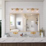 Bathroom Light Fixtures, Gold Vanity Light with 3 Clear Globe Glass, 19.5” (L) x6” (W) x 7.5” (H) - Image 5