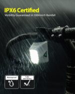 TOWILD DL1700 Bike Lights for Night Riding,1700LM Dual Light Source Super Bright Bicycle Headlight,Waterproof Bike Front Light for Mountain Road Cycling - Image 5