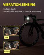 TOWILD DL1700 Bike Lights for Night Riding,1700LM Dual Light Source Super Bright Bicycle Headlight,Waterproof Bike Front Light for Mountain Road Cycling - Image 6
