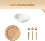 Raised Ceramic Wide Whisker Friendly Cat Dish, Anti-Slip Food&Water Bowl with 2 Style Stand Adjustable Pet Bowl Set (1Dish+Stand, White) - Image 7