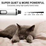 Ayland heusom Silent Groom Pro Nail Grinder, 2025 New Nail Grinder for Dogs and Cats with LED Light & 3 Speeds, 2000mAh USB Rechargeable Dog Nail Trimmer for Thick Nails (1pc+2 Heads) - Image 8
