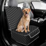 XHRING Dog Car Seat Cover Front Seat Dog Cover for Jeep Wrangler Gladiator Grand Cherokee 2000-2026 SUV Truck Accessories, Waterproof & Nonslip Front Passenger Pet Front Seat Covers - Image 3