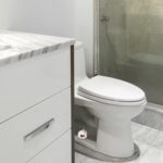 FKOG Ceramic Cat Toilet Bolt Caps, White Cat Toilet Floor Bolt Covers, Toilet Replacement Parts Decorative Bathroom Accessory (Cat) - Image 5