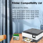 952XL Ink Cartridges Compatible for HP 952 952XL Ink Cartridges Combo Pack with HP OfficeJet Pro 8710 7740 8720 8715 8210 8703 8702 Printers, Black Cyan Magenta Yellow | N9K28AN - Image 3