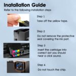 952XL Ink Cartridges Compatible for HP 952 952XL Ink Cartridges Combo Pack with HP OfficeJet Pro 8710 7740 8720 8715 8210 8703 8702 Printers, Black Cyan Magenta Yellow | N9K28AN - Image 6