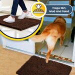 Muddy Mat® Shown on TV – Super Absorbent Microfiber Dog Door Mat for Muddy Paws, Non-Slip Washable Pet Rug, Quick Dry Chenille Entryway Carpet, Machine Washable Indoor Outdoor mat, Brown 35"x24" - Image 4