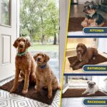 Muddy Mat® Shown on TV – Super Absorbent Microfiber Dog Door Mat for Muddy Paws, Non-Slip Washable Pet Rug, Quick Dry Chenille Entryway Carpet, Machine Washable Indoor Outdoor mat, Brown 35"x24" - Image 8