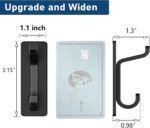 Wall Hooks for Coat and Towel: 13LB Adhesive Door Hanger Stick on, Black 4 Pack - Image 5