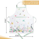 Maison d' Hermine 100% Cotton Apron for women with Pocket Kitchen Chef Apron for Men Cooking Gardening Server Waitress Maid - Image 5