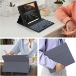 JKSML Keyboard Case for iPad 9th/8th/7th Generation 10.2 Inch 2021/2020/2019, 7 Colors Backlit Wireless Detachable Folio Keyboard Cover Thin & Light with Pencil Holder, Auto Wake Sleep (Black) - Image 9