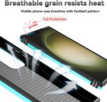 for Samsung Galaxy S24 Ultra Case with Camera Lens Cover HD Screen Protector, Military-Grade Drop Tested Magnetic Ring Holder Kickstand Protective Phone Case for Samsung Galaxy S24 Ultra (Mint) - Image 10