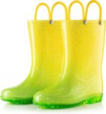 Puddle Play Kids' PVC Glitter Rain Boots with Easy-On Handles – Sparkly, Lightweight, for Girls & Boys – Toddler & Little Kid Sizes - Image 3