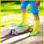 Puddle Play Kids' PVC Glitter Rain Boots with Easy-On Handles – Sparkly, Lightweight, for Girls & Boys – Toddler & Little Kid Sizes - Image 5