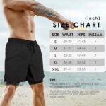 Men's 2 in 1 Athletic Quick Dry Shorts,Running Lightweight,Sweat Wicking Gym Workout Elastic Short - Image 9