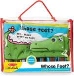 Melissa & Doug Soft Activity Baby Book - Whose Feet? Sensory Toys for Toddlers, Travel Toys for Toddlers Boys and Girls - Image 4
