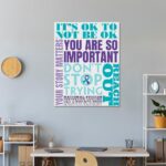 Fun Express Suicide Awareness Poster Set - Classroom Decorations - Set of 6, Each is 17 inch x 22 inch - Mental Health School Supplies - Image 3