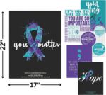 Fun Express Suicide Awareness Poster Set - Classroom Decorations - Set of 6, Each is 17 inch x 22 inch - Mental Health School Supplies - Image 4