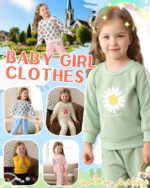 Saeaby Toddler Baby Girl Clothes Infant Girls Outfits Fall/Winter Sweatsuit Cute Sweatshirts Jogger Pants Girl Clothing Sets - Image 3