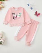 Saeaby Toddler Baby Girl Clothes Infant Girls Outfits Fall/Winter Sweatsuit Cute Sweatshirts Jogger Pants Girl Clothing Sets - Image 5