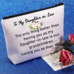 JYTAPP To My Daughter-in-Law Gifts Daughter in Law Makeup Bag The Only Thing Better Than Having You As My Daughter-in-Law Cosmetic Bag Future Daughter In Law Gift - Image 6