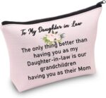 JYTAPP To My Daughter-in-Law Gifts Daughter in Law Makeup Bag The Only Thing Better Than Having You As My Daughter-in-Law Cosmetic Bag Future Daughter In Law Gift - Image 8