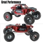 2.2 Inch Beadlock Wheel Rim & Wheel Tires for SCX10 Capra/AMG 6x6/TRX4/Red cat Gen8 Red cat Everest Gen7 Pro RC Scale Crawler Truck,Tires Tyres w/Aluminium Wheel Rim,Titanium - Image 5