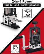 Wire Stripper Machine, 0.06-1 inch Manual Wire Stripping Machine with Replacement Blade, Drill Powered Hand Crank Cable Stripper Tool for Electric Cable Stripping & Scrap Copper Recycling - Image 3