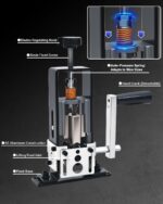Wire Stripper Machine, 0.06-1 inch Manual Wire Stripping Machine with Replacement Blade, Drill Powered Hand Crank Cable Stripper Tool for Electric Cable Stripping & Scrap Copper Recycling - Image 6