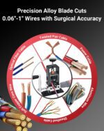 Wire Stripper Machine, 0.06-1 inch Manual Wire Stripping Machine with Replacement Blade, Drill Powered Hand Crank Cable Stripper Tool for Electric Cable Stripping & Scrap Copper Recycling - Image 8