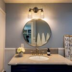 HDDFL Brushed Nickel Bathroom Light Fixture Bathroom Vanity Lighting 2 Lights Modern Glass Wall Scone for Bedroom Bath Living Room Hallway - Image 4