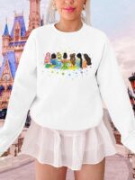 UNIQUEONE Magical Princess Sweatshirt for Women: Cute Magic Kingdom Princess Sweater Family Vacation Trip Pullover Tops - Image 3