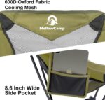 MellowCamp Camping Chair, Ultralight Folding Backpacking Hiking Chair, Compact Portable for Hiking, Camping, Backpacking, Beach, Roadtrip (Olive Green) - Image 6