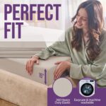 Grounding Sheet Set - King Size, Beige Fitted & Flat Sheets with Pillowcases - 12% Silver Fiber, 4% Silk, 84% Organic Cotton - Conductive Bed Grounded Kit for Better Sleep - Image 6