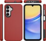 Phone Case for Samsung Galaxy A16/A26 5G4G with Tempered Glass Screen Protector Slim Hybrid Heavy Duty Hard Rugged Shockproof Protective Cell Accessories Cover A 16 A 26 26A LTE Women Men Red - Image 8