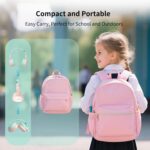 Kids Bluetooth Headphones, 85dB Volume Limit, Ultra-Soft Over-Ear, Built-in Mic, Foldable,Cartoon Animal Design, Suitable for School & Travel, FM/TF/AUX Supported (Icarer, Pink Cat) - Image 4